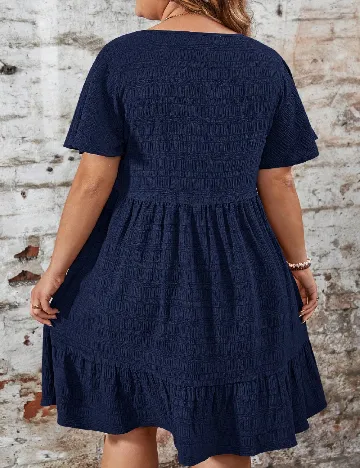 Rochie scurta SHEIN CURVE, bleumarin