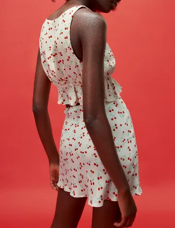 Top Zara, ecru