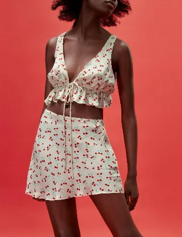 Top Zara, ecru