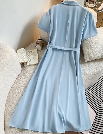 Rochie medie SHEIN CURVE, albastru