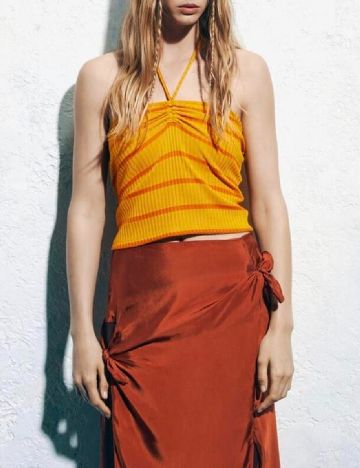 Top Zara, portocaliu