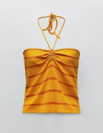 Top Zara, portocaliu