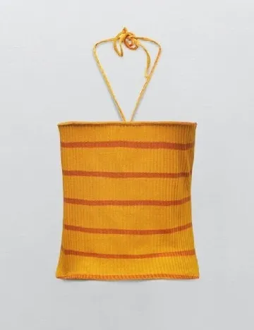 Top Zara, portocaliu