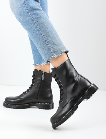 Ghete Fox Shoes, negru