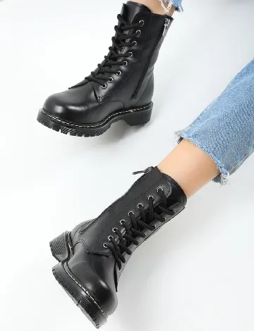 Ghete Fox Shoes, negru