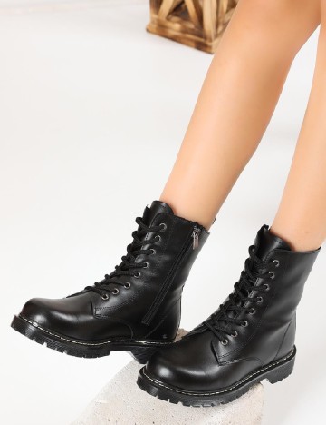 Ghete Fox Shoes, negru