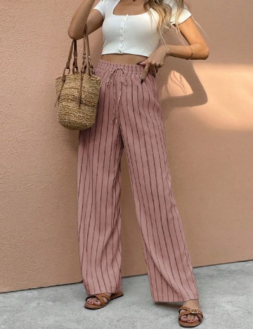 Pantaloni SHEIN, roz