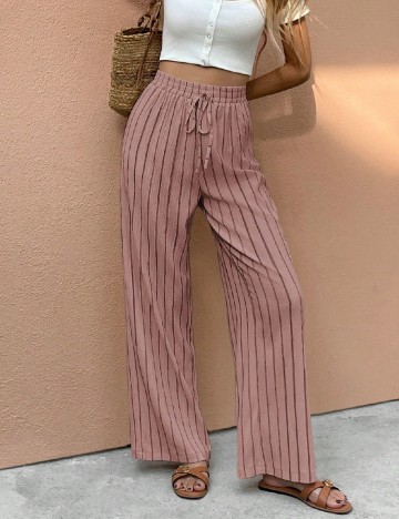 Pantaloni SHEIN, roz