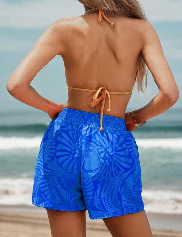 Pantaloni scurti de baie SHEIN, albastru