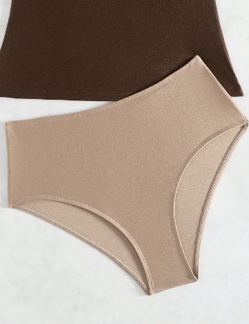 Costum de baie SHEIN, maro