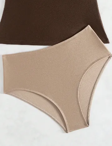Costum de baie SHEIN, maro