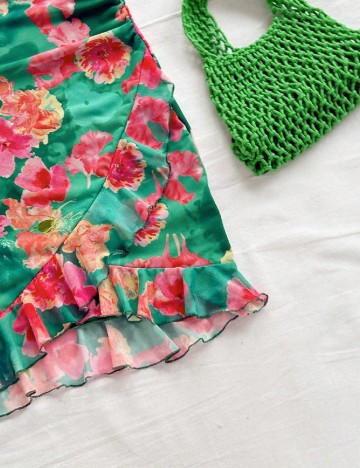 Rochie scurta SHEIN, floral print
