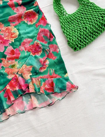 Rochie scurta SHEIN, floral print