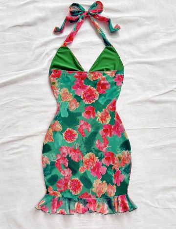 Rochie scurta SHEIN, floral print