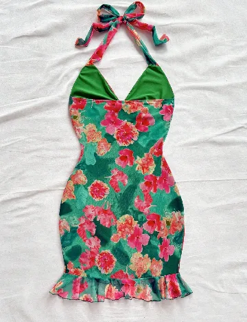 Rochie scurta SHEIN, floral print