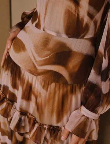 Rochie lunga MOTF, mix culori