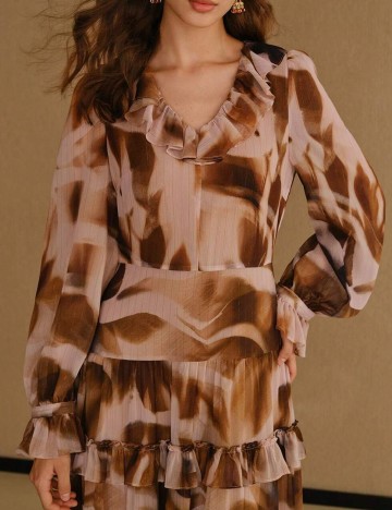 Rochie lunga MOTF, mix culori