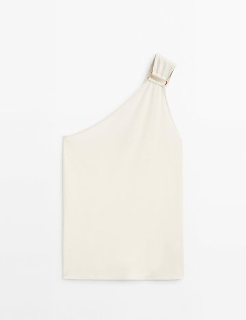 Top Massimo Dutti, ecru