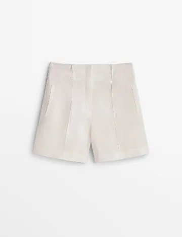 Pantaloni scurti Massimo Dutti, albastru