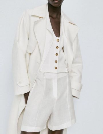 Pantaloni scurti Massimo Dutti, albastru