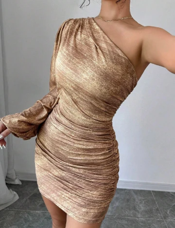 Rochie scurta SHEIN, maro
