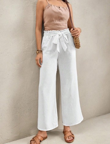 Pantaloni SHEIN, alb