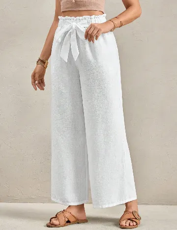 Pantaloni SHEIN, alb