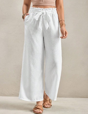Pantaloni SHEIN, alb