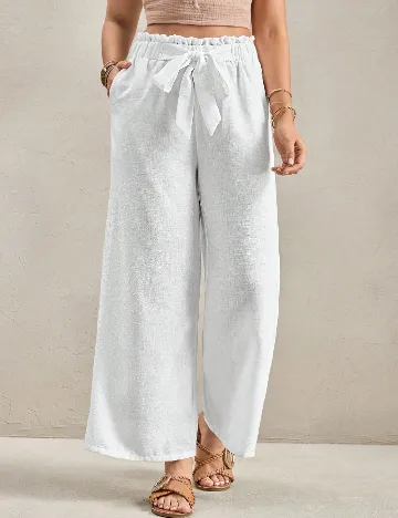 Pantaloni SHEIN, alb