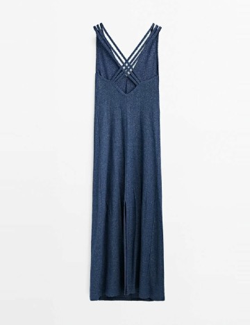 Rochie lunga Massimo Dutti, albastru