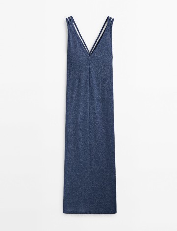 Rochie lunga Massimo Dutti, albastru