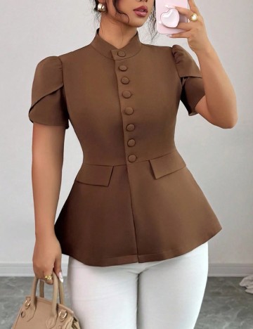 Bluza SHEIN CURVE, maro