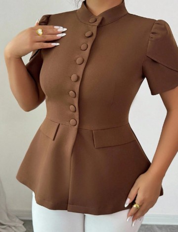 Bluza SHEIN CURVE, maro