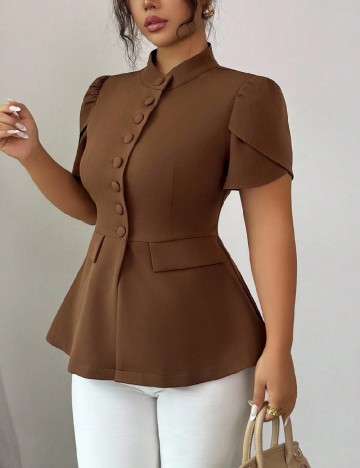 Bluza SHEIN CURVE, maro