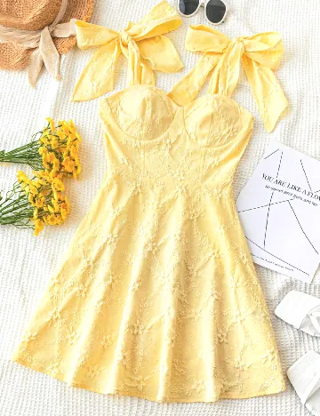 Rochie scurta SHEIN, galben