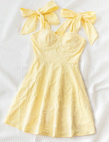 Rochie scurta SHEIN, galben