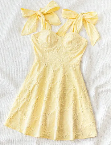Rochie scurta SHEIN, galben