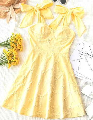 Rochie scurta SHEIN, galben