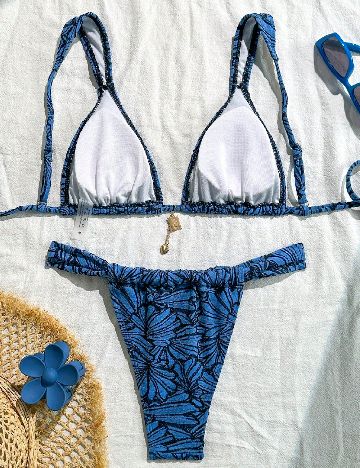 Costum de baie SHEIN, albastru