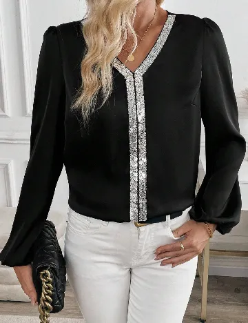 Bluza SHEIN, negru