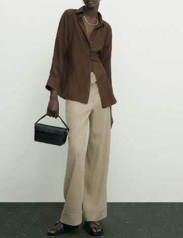 Pantaloni Massimo Dutti, kaki