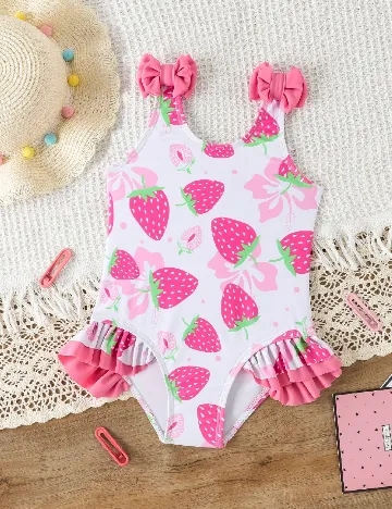 Costum de baie Shein Kids, alb