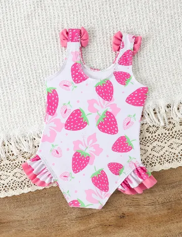 Costum de baie Shein Kids, alb