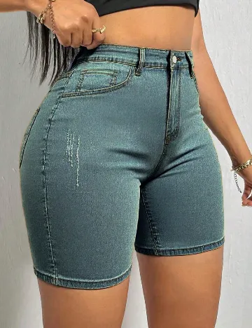 Pantaloni scurti SHEIN, albastru