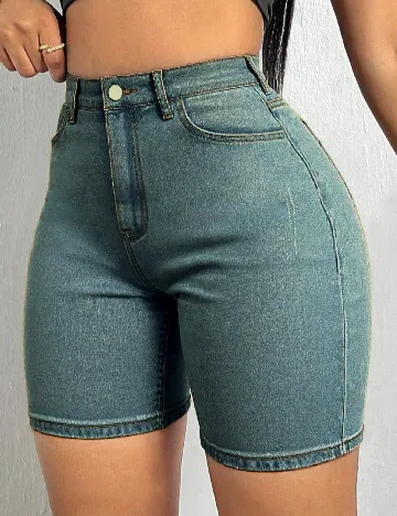 Pantaloni scurti SHEIN, albastru