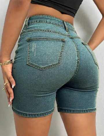 Pantaloni scurti SHEIN, albastru