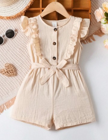 Salopeta Shein Kids, crem