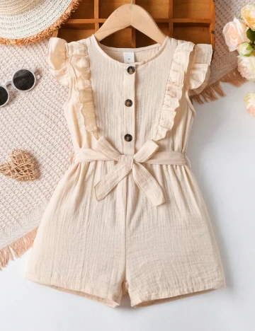 Salopeta Shein Kids, crem
