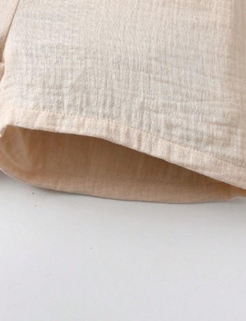 Salopeta Shein Kids, crem