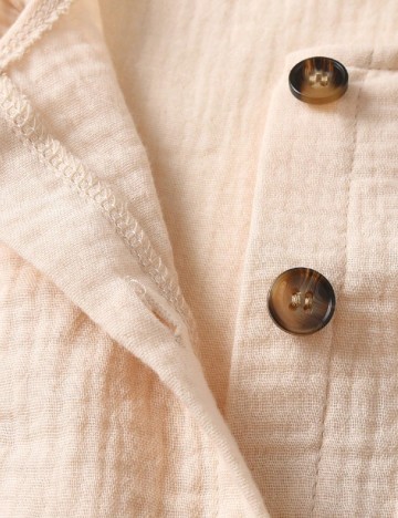 Salopeta Shein Kids, crem